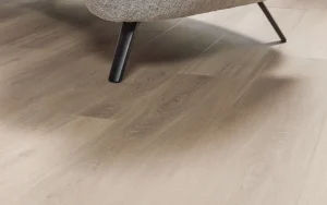 Floer Vinylboden Casares Creme Weiß Helle Eiche Wohnzimmer