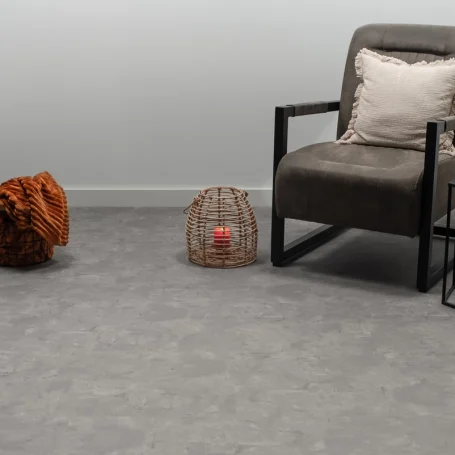 Floer-Boden-Fliesen-Vinyl-Betonlook-Grau