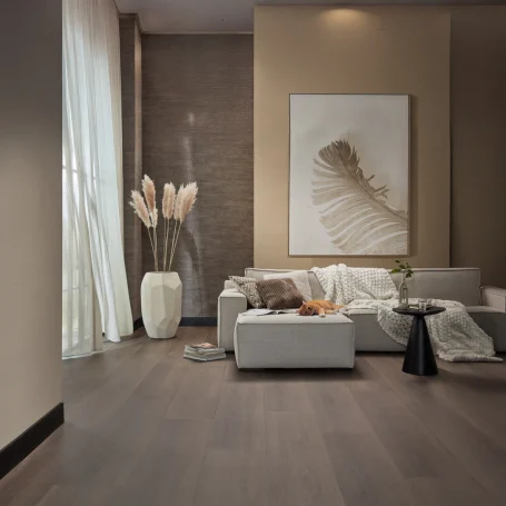 Floer Landhuis Plak PVC vloer Donkere Eik woonkamer