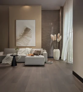 Floer Landhuis Plak PVC vloer Donkere Eik woonkamer