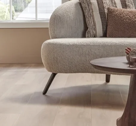 Floer Dörfer Vinyl Casares Creme Weiß Eiche das Wohnzimmer