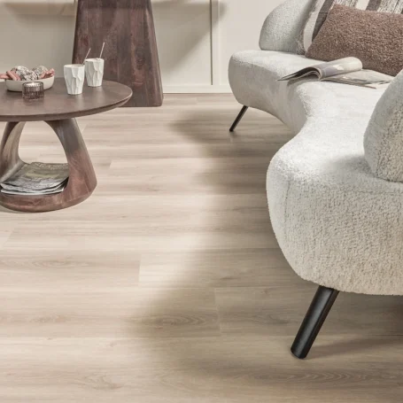 Floer Dörfer Vinyl Casares Creme Weiß Eiche das Wohnzimmer