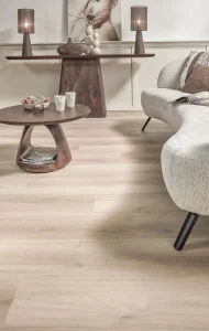 Floer Dörfer Vinyl Casares Creme Weiß Eiche das Wohnzimmer