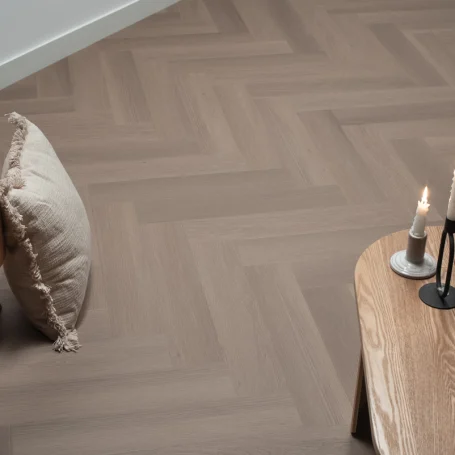 Floer Fischgrät Vinyl Greige Eiche