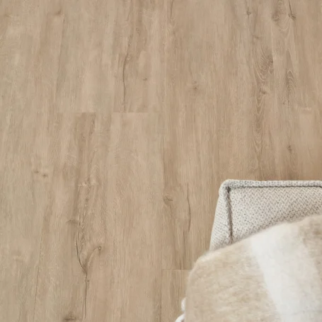 Floer Landhaus Klick Vinyl Boden Graue Eiche Wohnzimmer