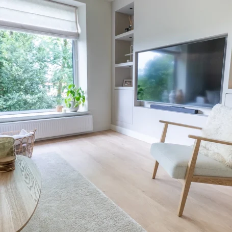 Floer Landhaus Klick Vinyl Boden Verwitterte Eiche Wohnzimmer