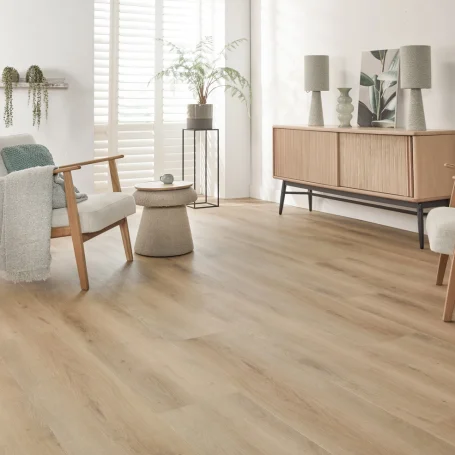 Floer Landhaus Klick Vinyl boden Ländliche Eiche Wohnzimmer