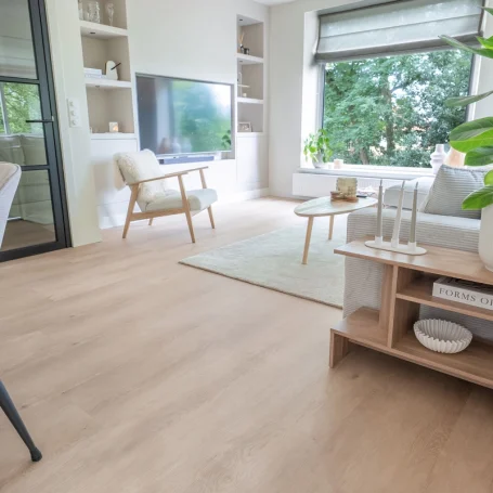 Floer Landhaus Vinyl Boden Verwitterte Eiche Wohnzimmer