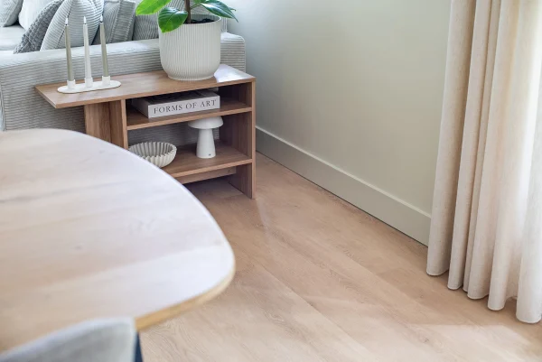Floer Landhaus Vinyl Boden Verwitterte Eiche Wohnzimmer