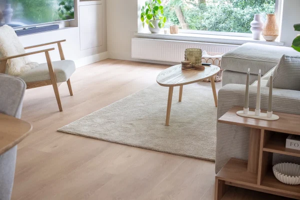 Floer Landhaus Vinyl Boden Verwitterte Eiche Wohnzimmer