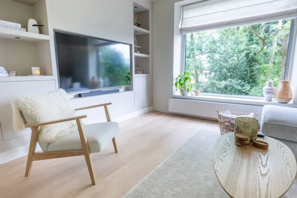 Floer Landhaus Vinyl Boden Verwitterte Eiche Wohnzimmer