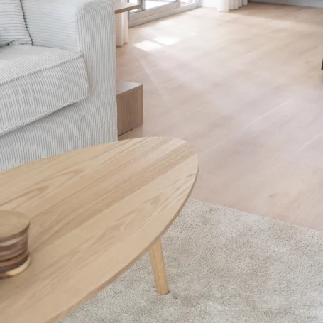 Floer Landhaus Vinyl Boden Verwitterte Eiche Wohnzimmer