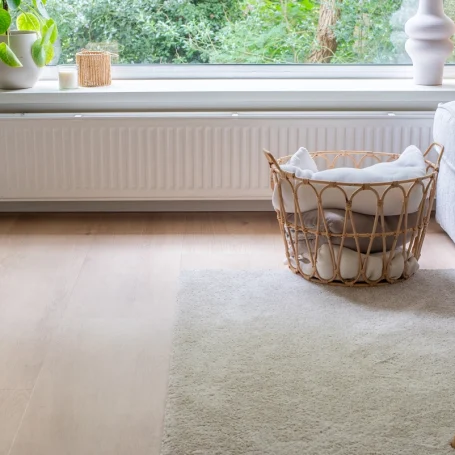 Floer Landhaus Vinyl Boden Verwitterte Eiche Wohnzimmer