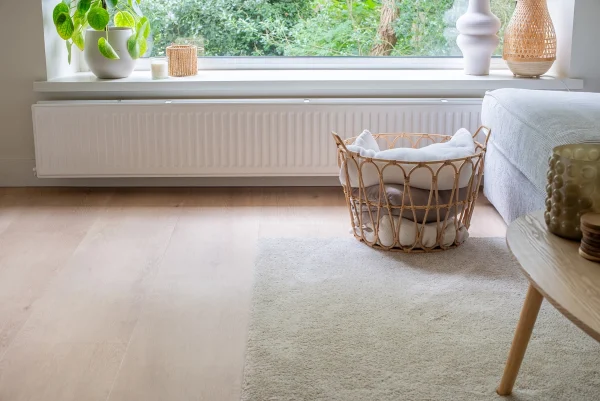 Floer Landhaus Vinyl Boden Verwitterte Eiche Wohnzimmer