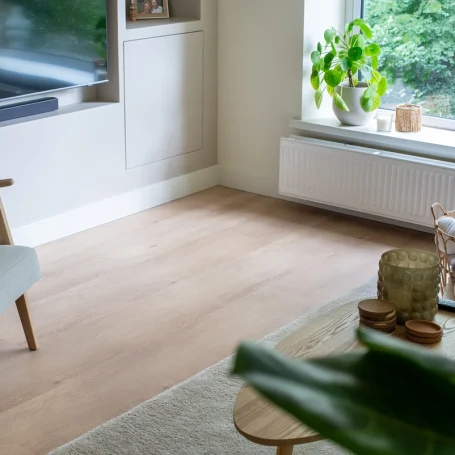 Floer Landhaus Vinyl Boden Verwitterte Eiche Wohnzimmer