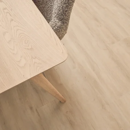 Floer Landhaus Vinyl Creme Eiche das Wohnzimmer