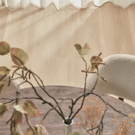 Floer Landhaus Vinyl Natur Eiche das Wohnzimmer