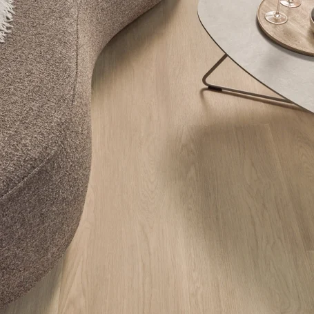 Floer Landhaus Vinyl Natur Eiche das Wohnzimmer