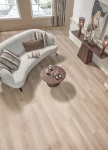 Floer Natur Klick Vinyl Casares Creme Weiß das Wohnzimmer