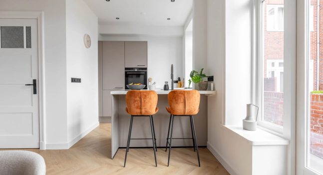 floer floerboden Walfischgrät vinylboden bryde braun küche einrichtung